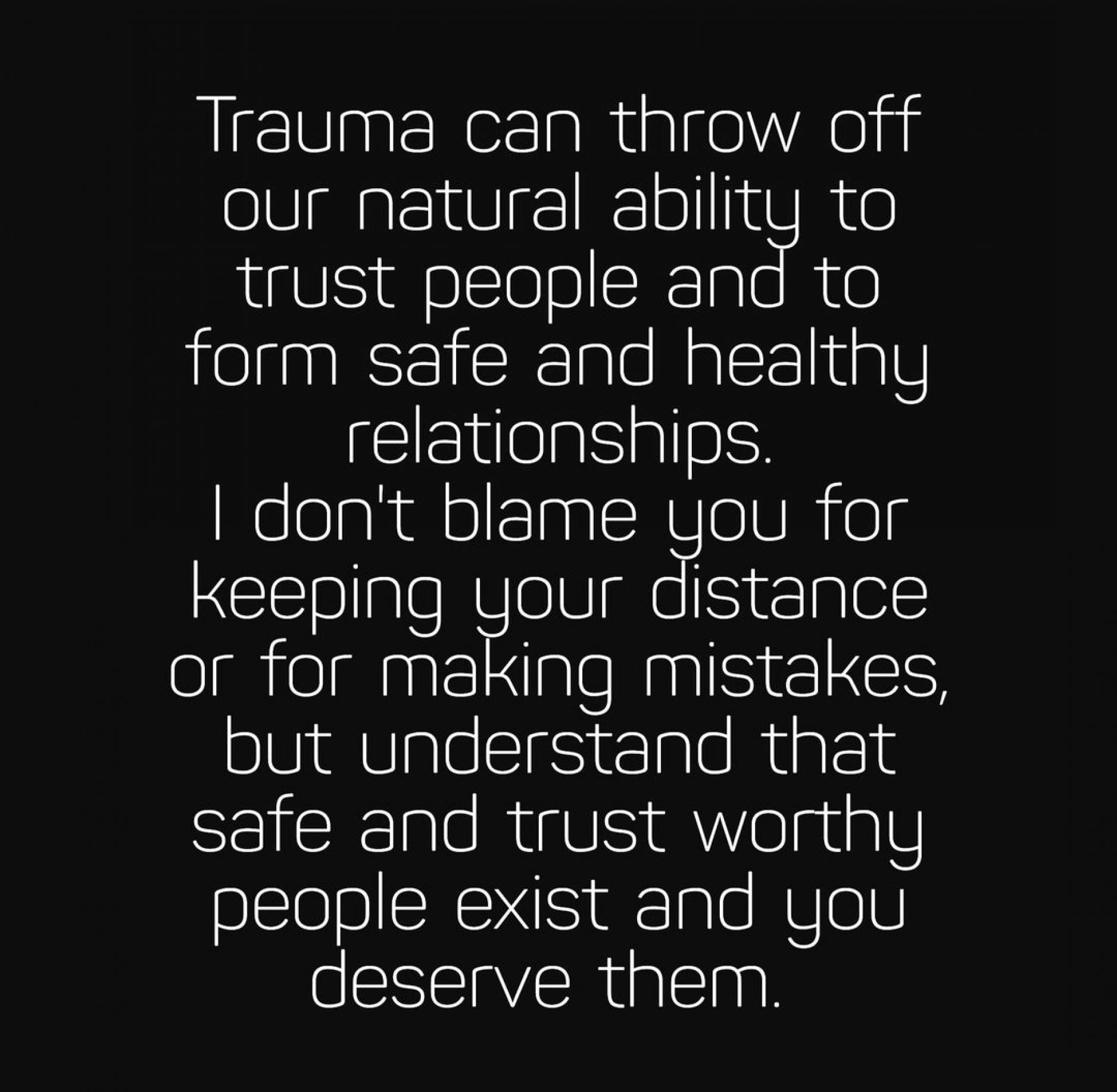 Does My Trauma Derail Our Trustworthy Relationship?