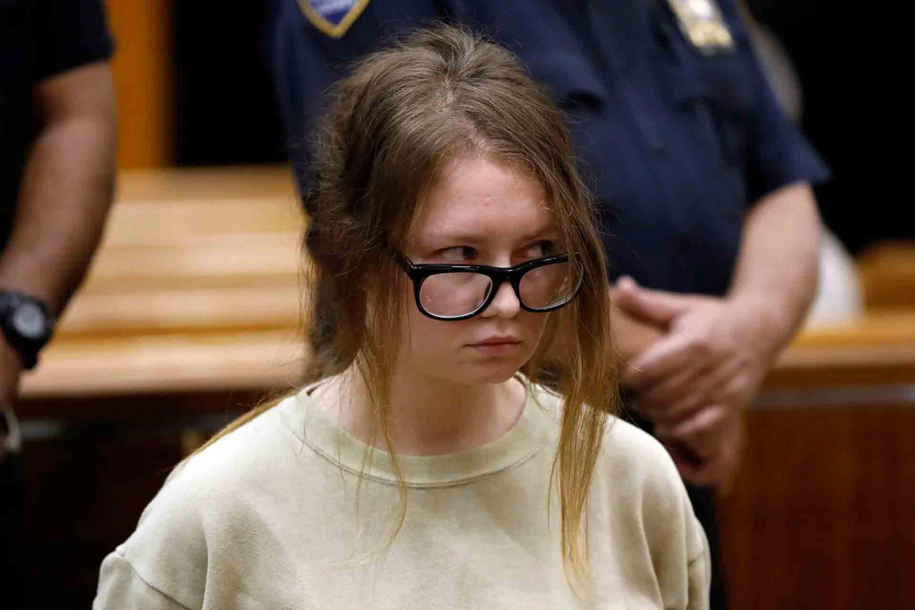 Anna Sorokin appears in New York State Supreme Court on grand larceny charges, October 2018. Richard Drew/Associated Press